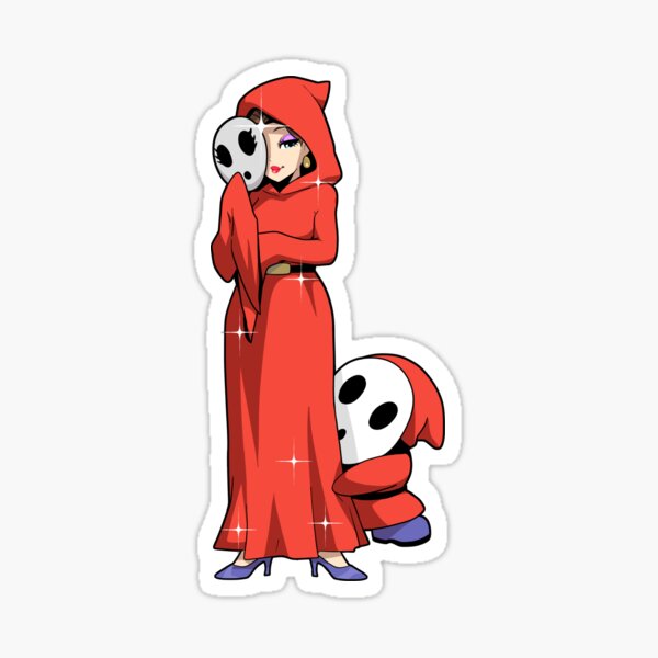 Shy Lady Sticker