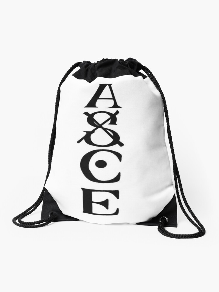 Asce One Piece Drawstring Bag By Onizukart Redbubble