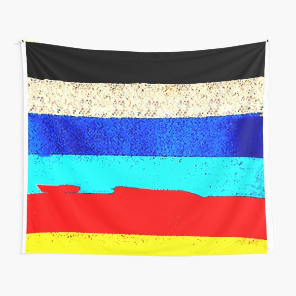 Colourful Horizontal Stripes Tapestry