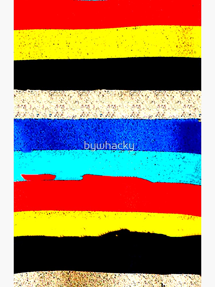 Thumbnail 3 of 3, Sticker, Colourful Horizontal Stripes designed and sold by bywhacky.