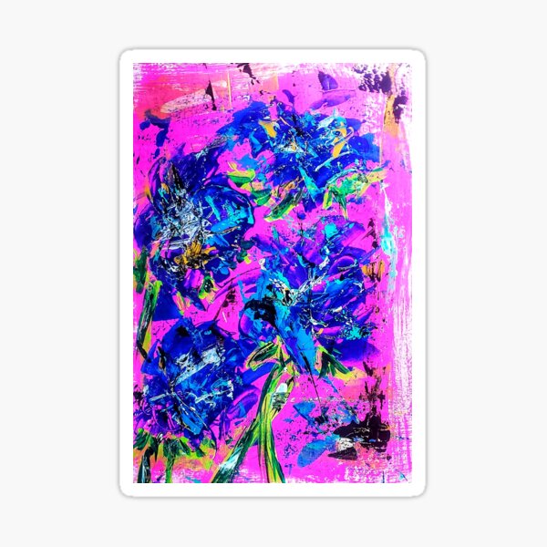 Blossom Blue Sticker