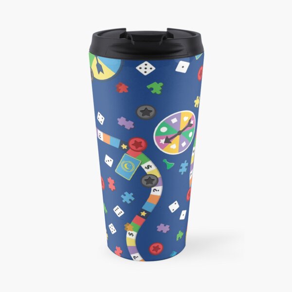 Tabletop Board Game Pattern Travel Mug