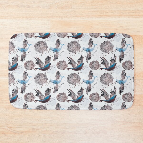 Item preview, Blue whales and geraniums designed and sold by YanayMora.