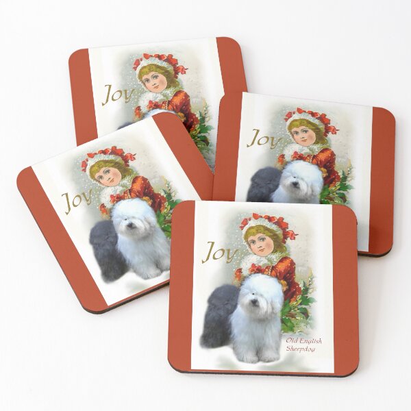 Item preview, Old English Sheepdog Vintage Art Christmas Gifts designed and sold by springdaleshops.