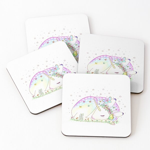 Item preview, sleeping butterfly fawn unicorn designed and sold by OceanVixen.