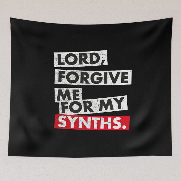 Item preview, Synthesizer Analog Synth Techno Acid Decay Lord Forgive Me design designed and sold by A-Fashion.