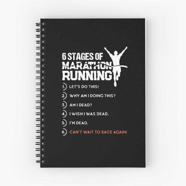 Item preview, 6 Stages Of Marathon Running Funny Runner Sport Lover Gift designed and sold by Dressed For  Duty.