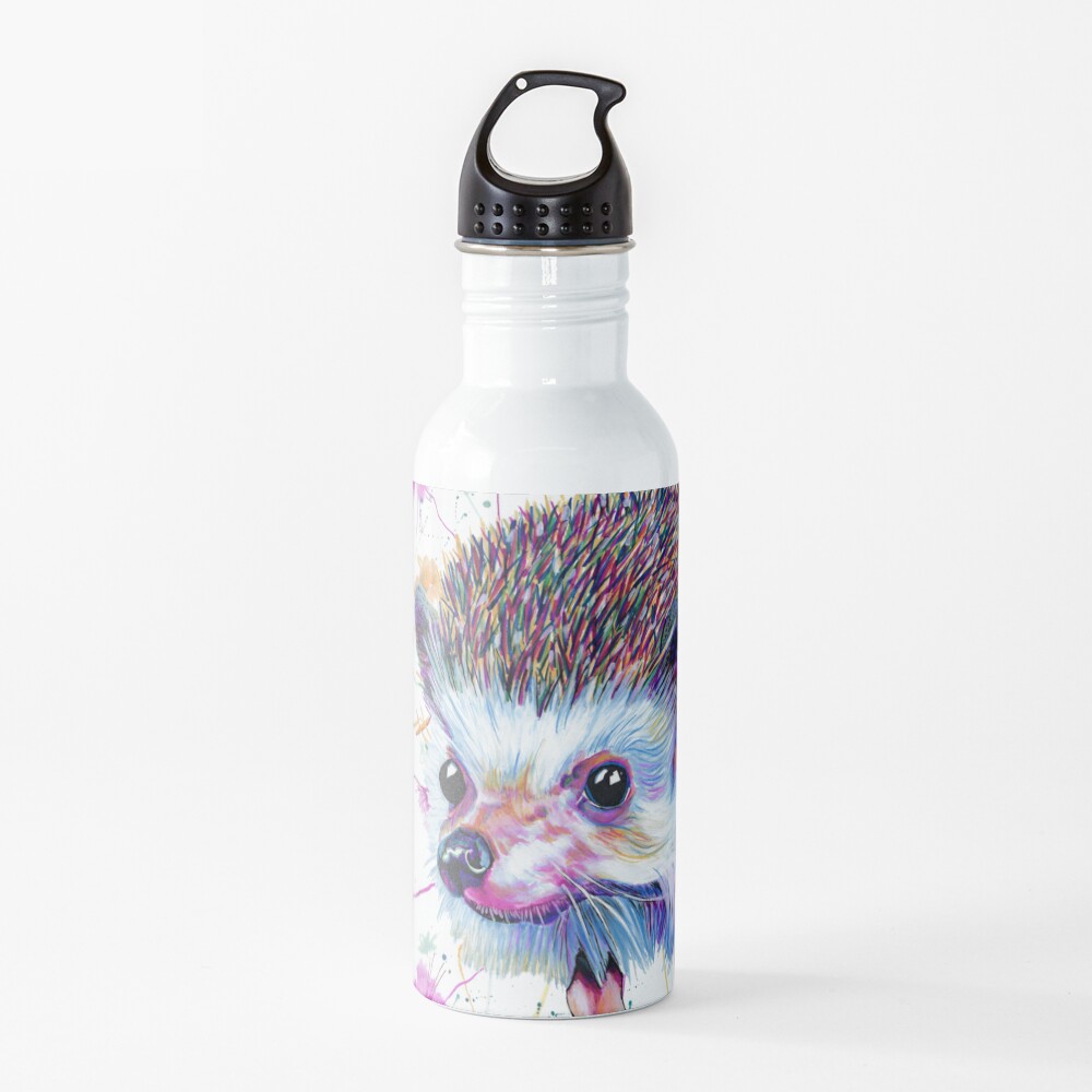 "Bright Hedgehog" Water Bottle for Sale by LottieArt Redbubble