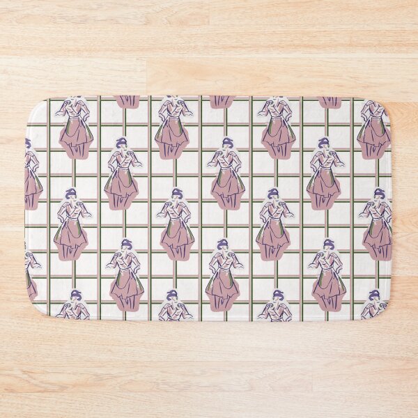 Item preview, 1950s housewife fashion outfit seamless vector pattern. designed and sold by Limolida.