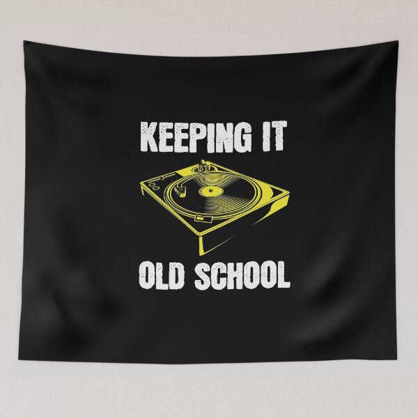 Item preview, Keepin It Old School vinyl record DJ Retro Music designed and sold by MooonTees.