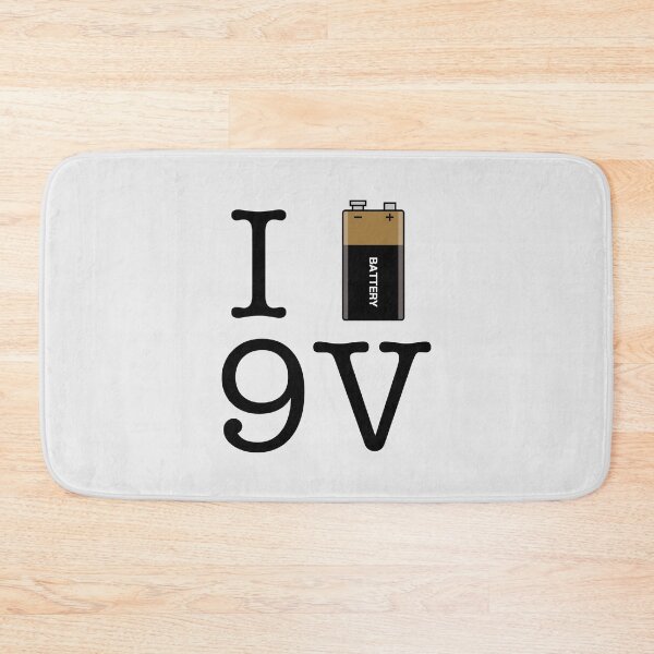 Item preview, I Love 9V Battery designed and sold by gemgemshop.