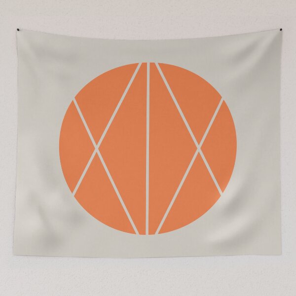 Item preview, Sun Lines, Celosia Orange, Cream designed and sold by ThingsThatSing.
