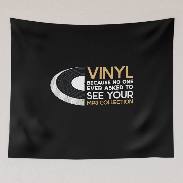 Item preview, Vinyl Because No ONe Ever Aked To See Your Mp3´s  designed and sold by MooonTees.
