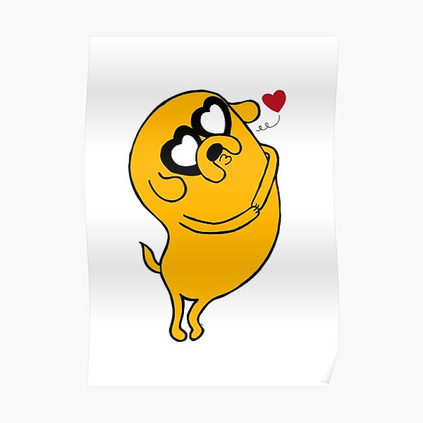 Adventure Time - Jake the Dog In Love (Color) Poster