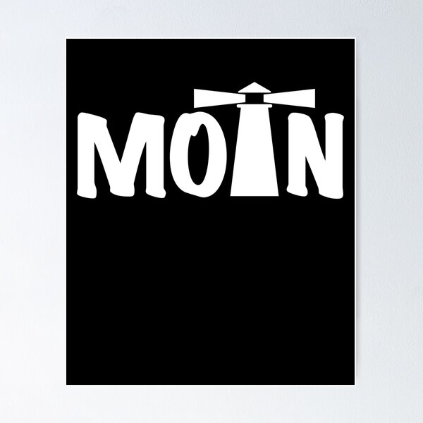 Item preview, Moin with lighthouse North German life feeling designed and sold by katastrophal.