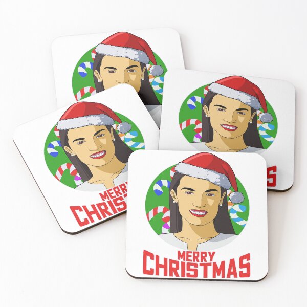 Item preview, Alexandria Ocasio-Cortez AOC Christmas Santa Hat designed and sold by Nosek1ng.