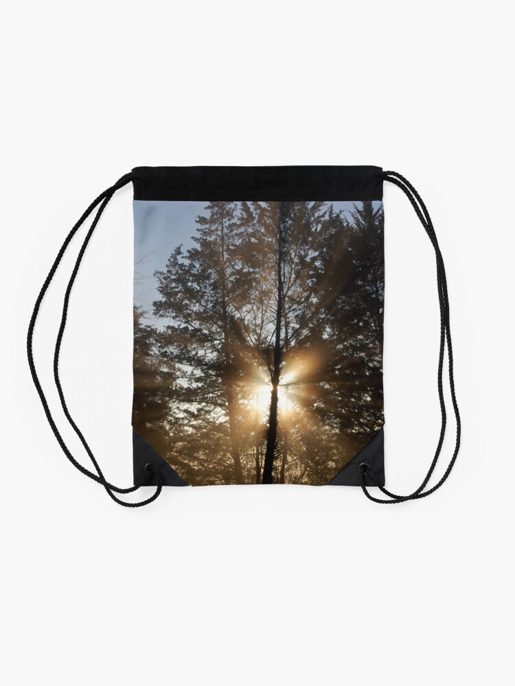 Alternate view of Good morning, sunshine! Drawstring Bag