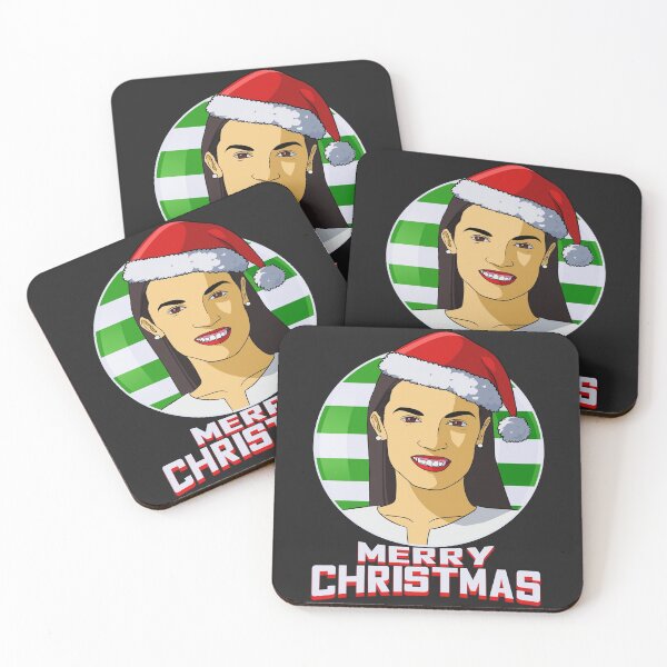 Item preview, Alexandria Ocasio-Cortez AOC Christmas Santa Hat designed and sold by Nosek1ng.