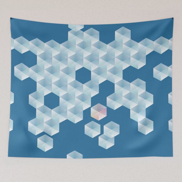 Item preview, Ice Breaker Isometric Cubes Pattern designed and sold by danielliamgill.