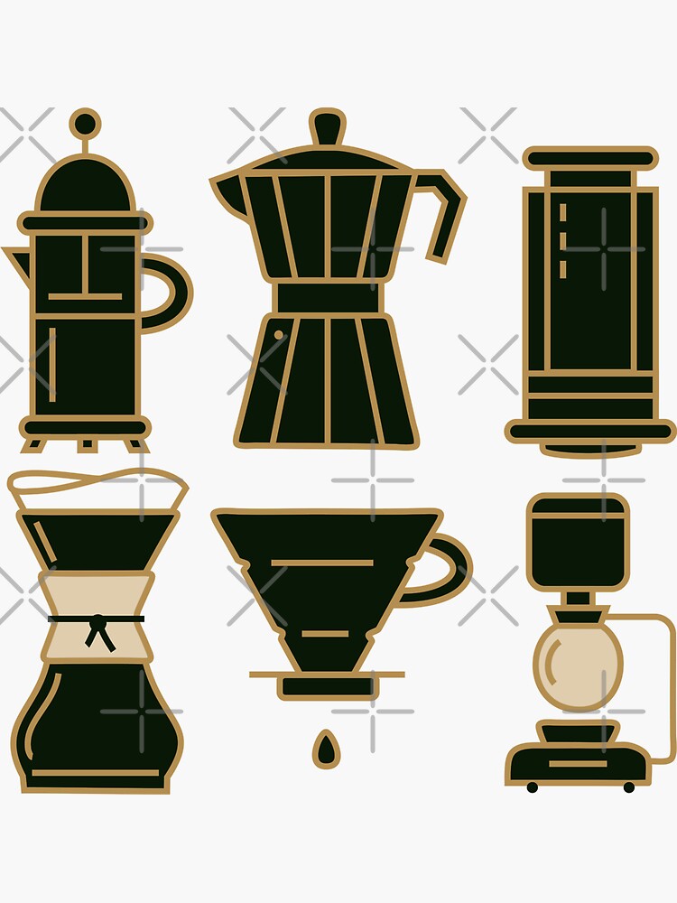 "Coffee Tools Barista Cafe Caffeine" Sticker for Sale by ianths