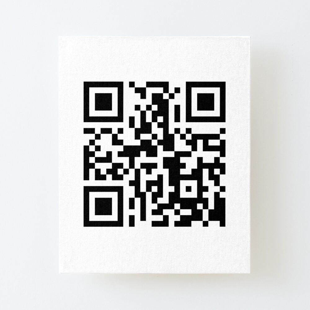 Funny Qr Code Linking To Pornhub Mounted Print By Blueonionthings Redbubble