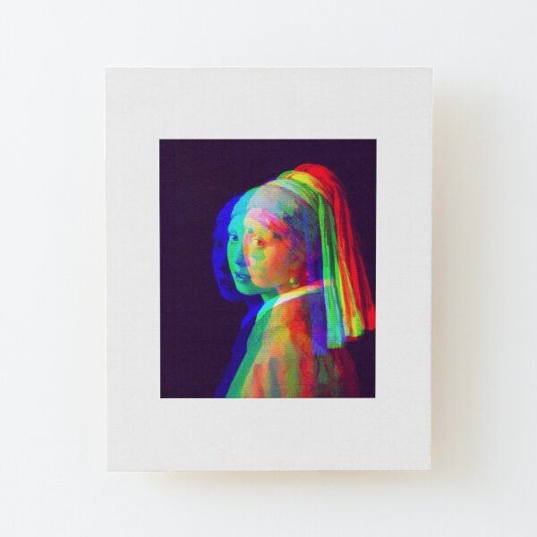 Girl with a Pearl Earring Wood Mounted Print