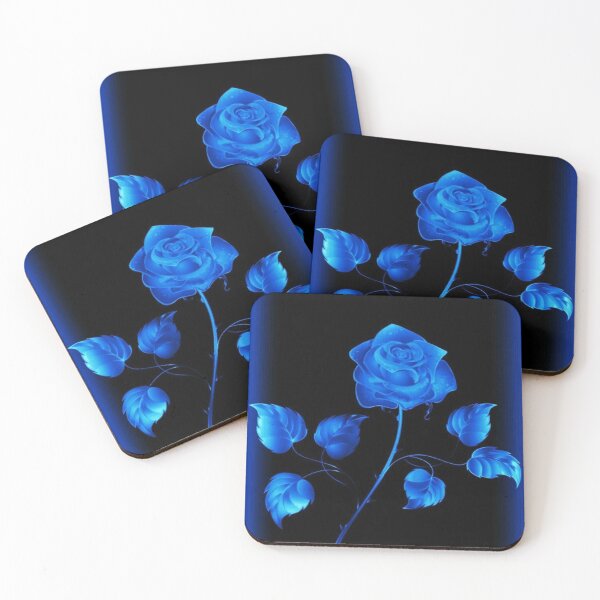 Item preview, grunge neon blue rose aesthetic phone case wallet sticker designed and sold by kaledabean.