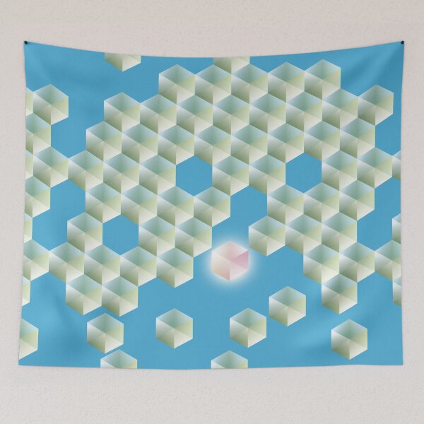 Item preview, Break Out From the Pack and Save the Planet Isometric Cubes Pattern designed and sold by danielliamgill.