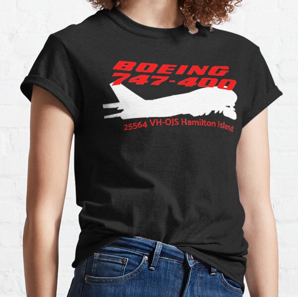 Boeing 747-400 25564 VH-OJS (White) Classic T-Shirt