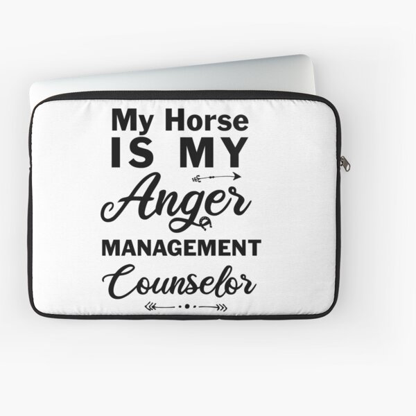 Aperçu de l'œuvre Mon cheval est mon conseiller en gestion de la colère / amant de chevaux Conception de cheval, propriétaire de cheval, cadeau pour les amateurs de chevaux créée et vendue par anodyle.