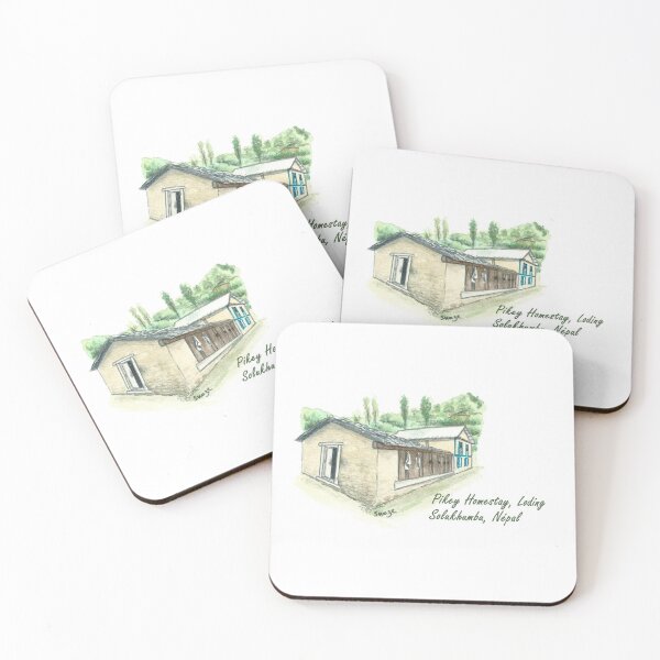 Pikey Homestay, Loding, Nepal Dessous de verre (lot de 4)