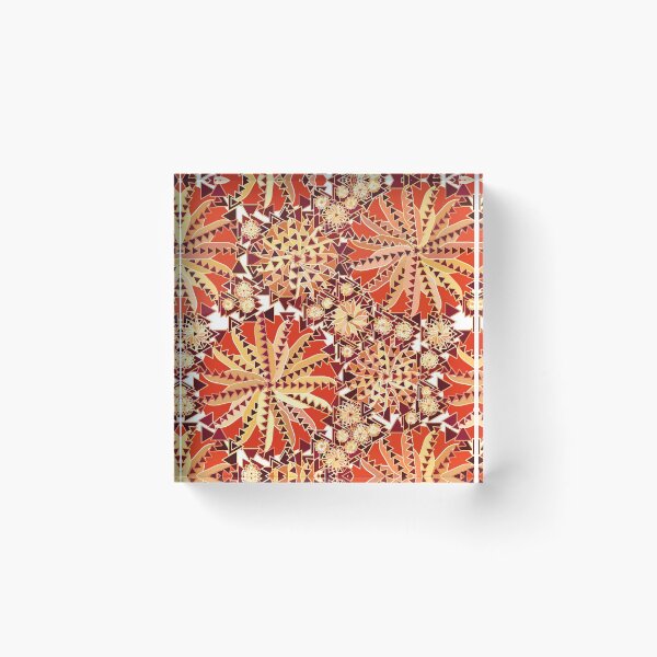 Item preview, Tribal Mandala Print, Rust Orange and Brown  designed and sold by Marymarice.