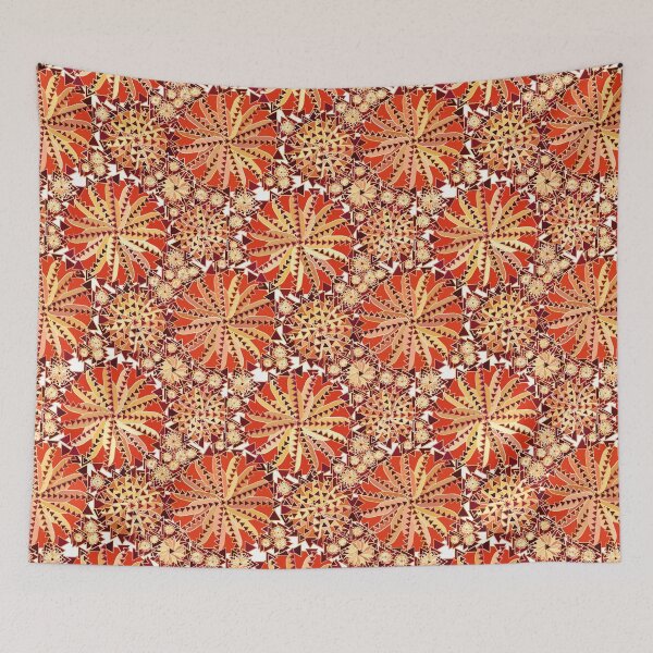 Item preview, Tribal Mandala Print, Rust Orange and Brown  designed and sold by Marymarice.