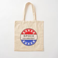 SPOCK FOR PRESIDENT Cotton Tote Bag