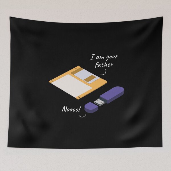 Item preview, I Am Your Father Diskette Usbstick Computer Nerd designed and sold by MooonTees.