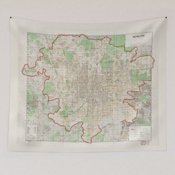 Item preview, Map of Moscow (1957) designed and sold by allhistory.