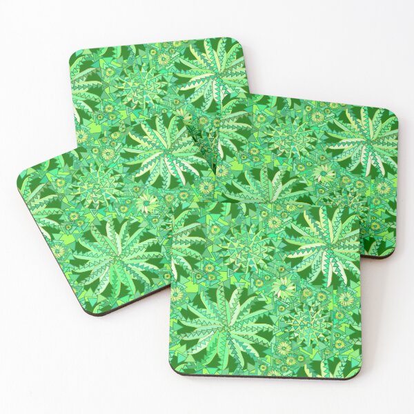 Item preview, Tribal Mandala Print, Emerald and Lime Green  designed and sold by Marymarice.
