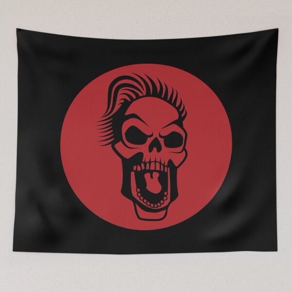 Item preview, Screaming Skull in Red Circle designed and sold by MonkeyBusinessC.