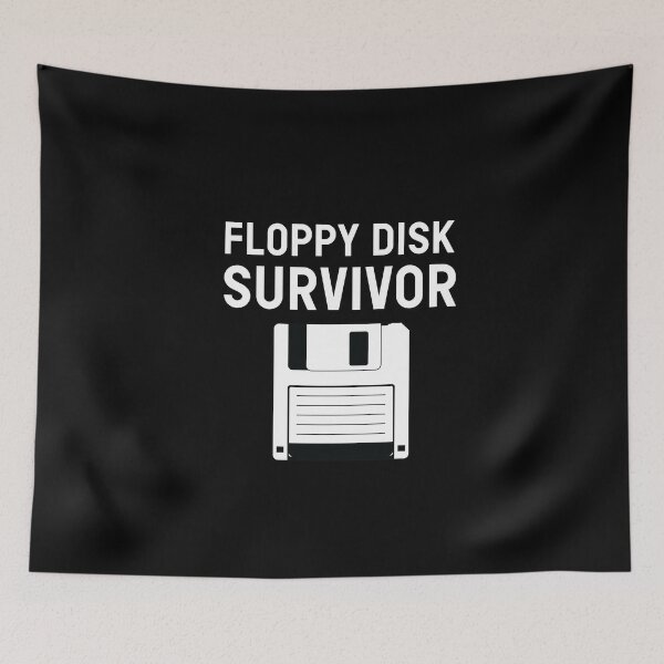 Item preview, Floppy Disk Survivor Floppy Disk Computer Nerd Pc designed and sold by MooonTees.