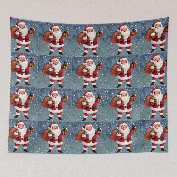 Item preview, Watercolor Santa with Lantern designed and sold by blayzeink.