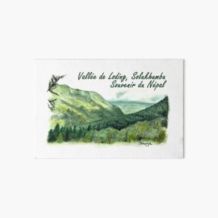 Souvenir du Népal - La vallée de Loding, Solukhumbu Impression rigide
