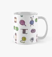 Balls of Yarn - Knitting Watercolor Classic Mug