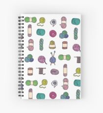 Balls of Yarn - Knitting Watercolor Spiral Notebook