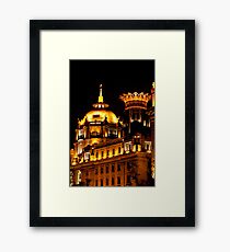 View of a part of Waitan at night Framed Print