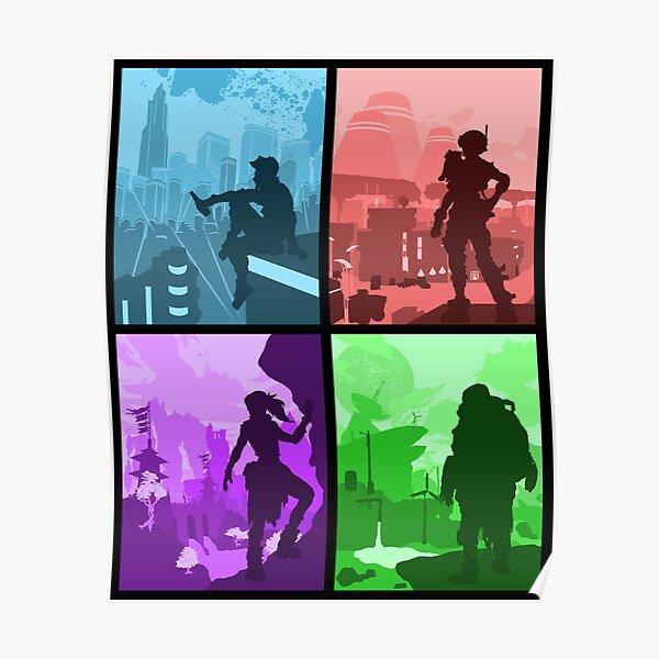 Borderlands 3 Silhouettes Poster