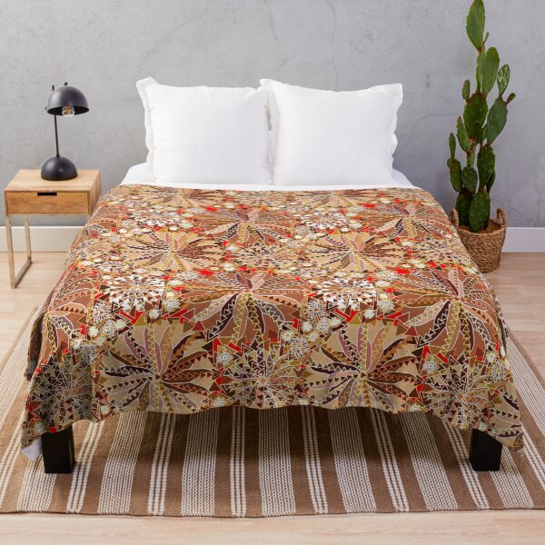 Item preview, Tribal Mandala Print, Brown, Beige and Red designed and sold by Marymarice.