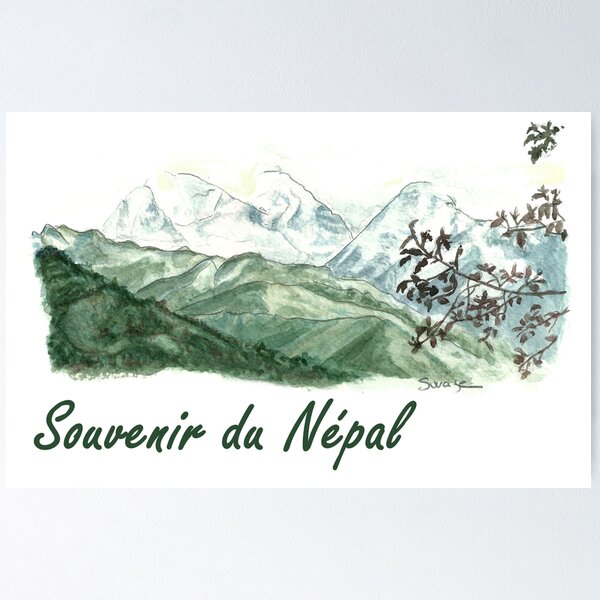 Souvenir du Népal : Numbur et Khatang Poster