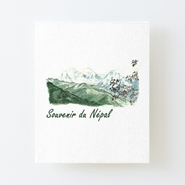 Numbur and Khatang, Himalaya Canvas Mounted Print