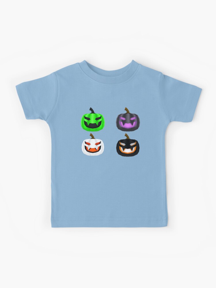 Roblox Scary Halloween Pumpkins T Shirt Kids T Shirt By Smoothnoob Redbubble - scary face shirt roblox