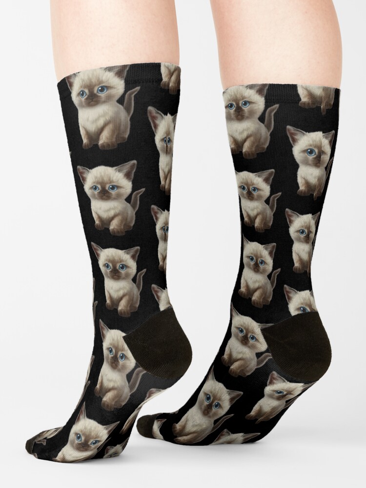 Alternate view of Cataclysm- Siamese Kitten Classic Socks